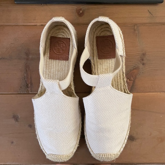 Tory Burch Leather Upper Women Tory Burch Espadrille, size 8, worn once